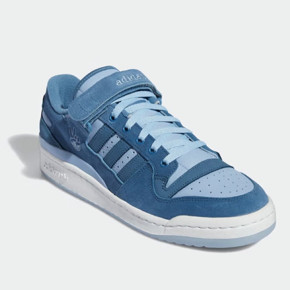 Adidas Forum Low Ambient Sky Original Leather Suede Sneakers Shoes 9.5